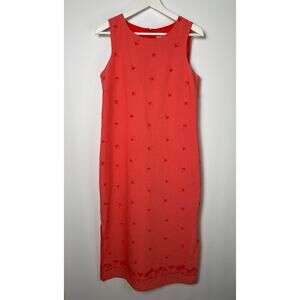 Vtg. Koret Tropical Print Sleeveless Maxi 8P